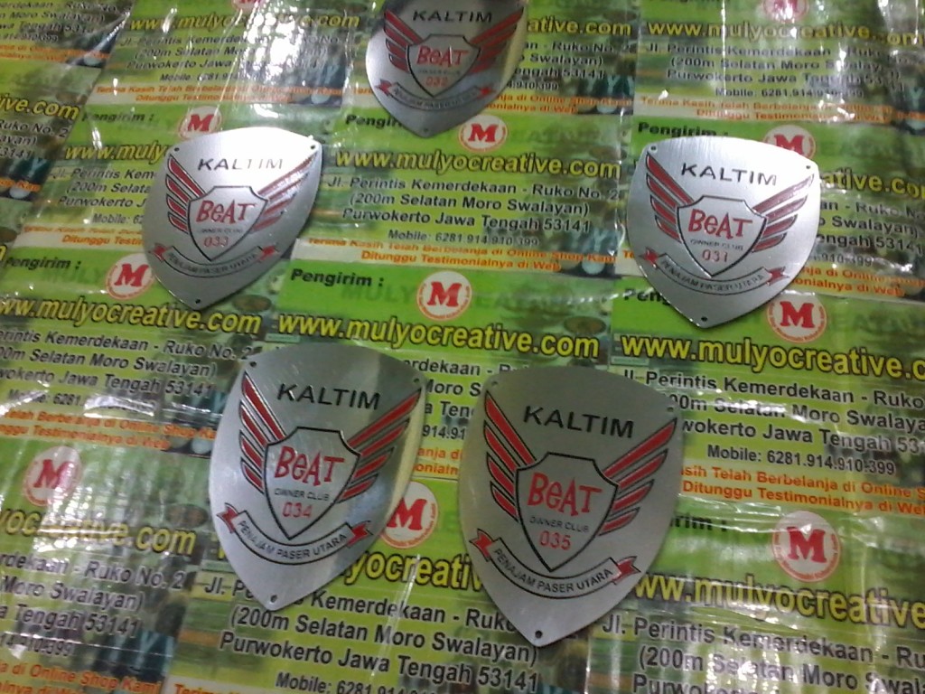 Emblem Plat Komunitas Motor Beat mulyocreative