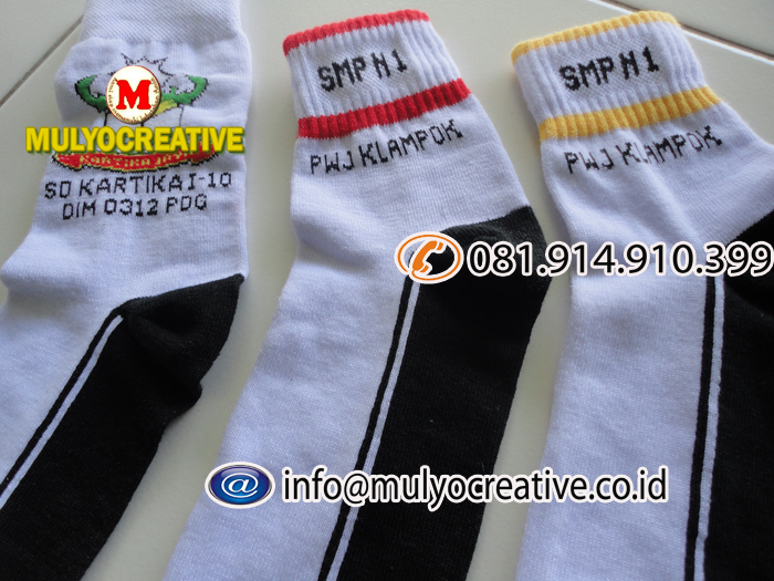 harga kaos kaki logo sekolah