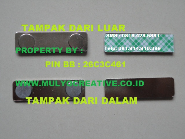 jual magnet name tag magnet papan nama dada pesan magnet name tag mata dua jual magnet nama